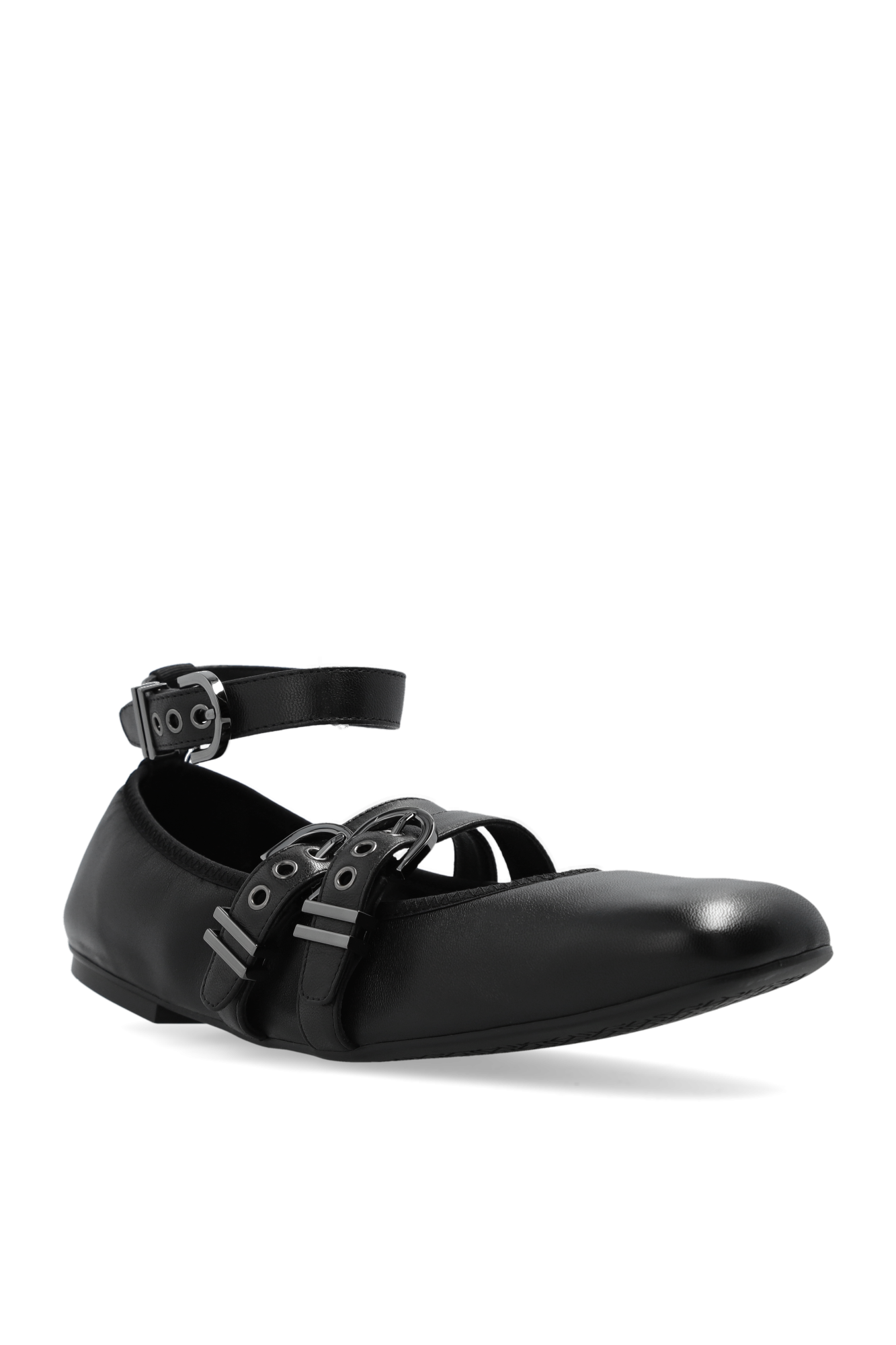 Black 'Maverick' ballet flats Stuart Weitzman
